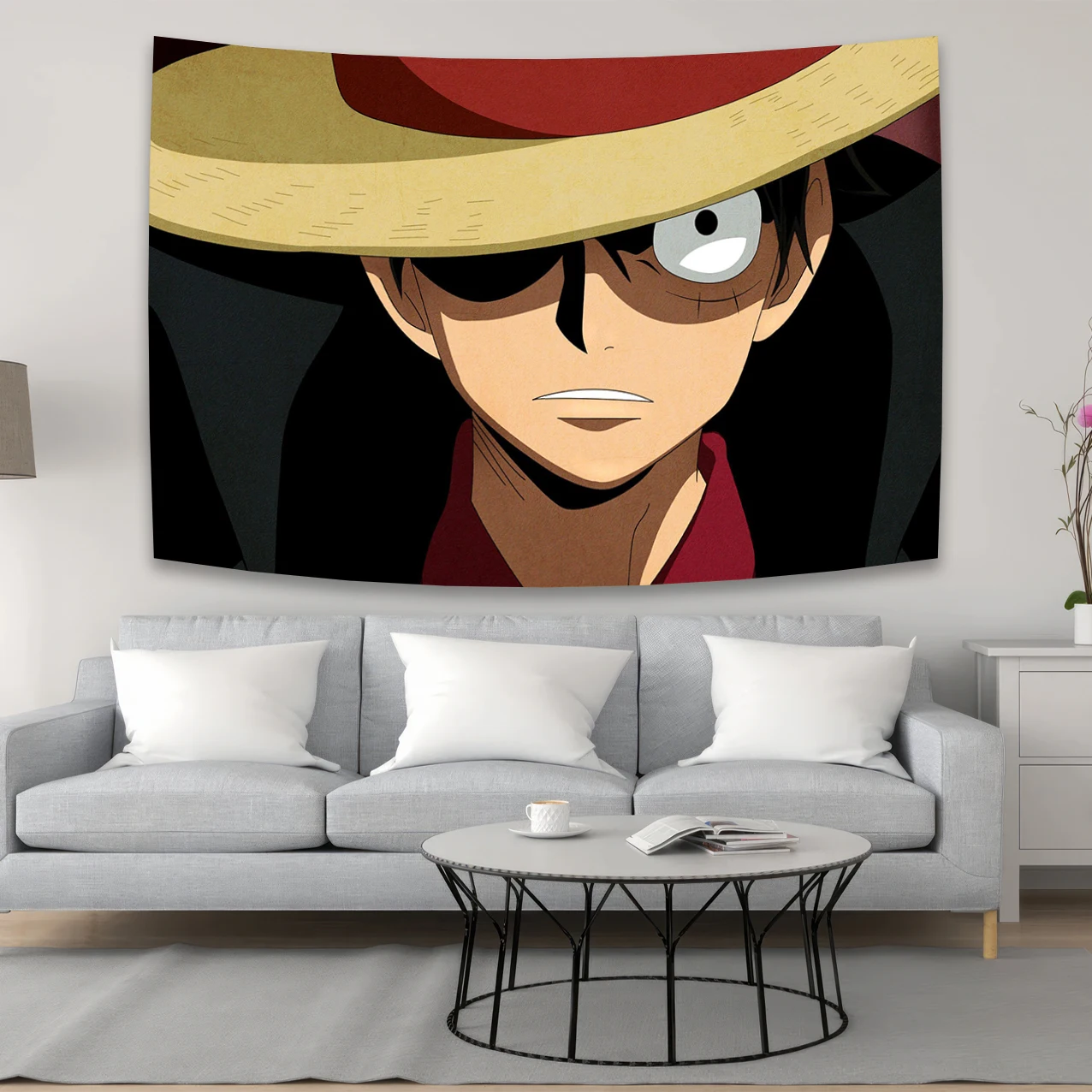 Japanese Anime One Pieces Character Canvas Tapestry Or Flag Bohemian Restaurant Bedroom Wall Decoration