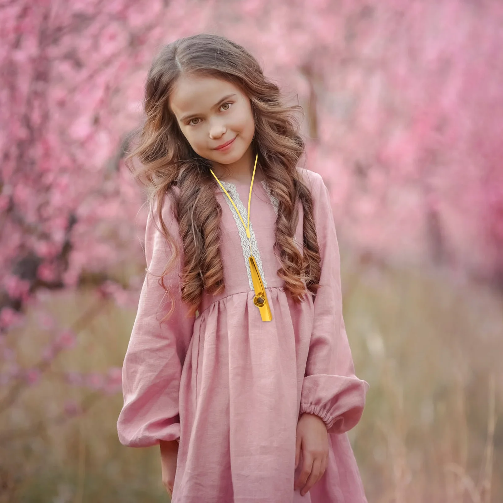 

1set 1Set Metal With Rope Small Musical Instrument For All Ages Guitar Accompaniment Kazoo Music Kazoo Kids