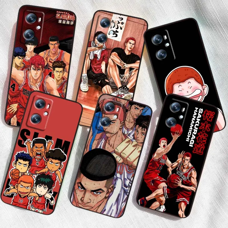 

Slam Dunk Anime Phone Case For OPPO Reno 7 A96 A40 A58 5 6 Realme GT A74 A78 Neo2 A74 A78 Find X5 X3 X7 X8 Black