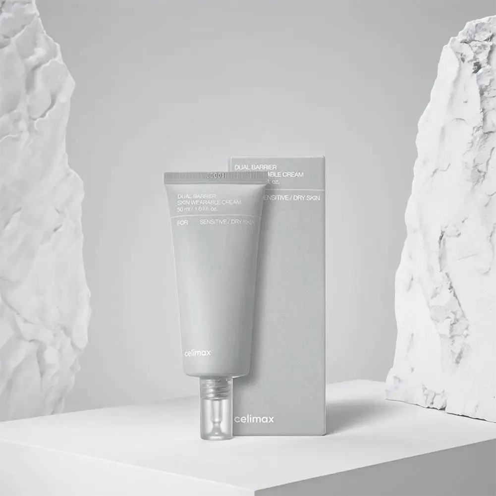 Celimax Péptido de crema de doble barrera 72 horas de reparación hidratante de larga duración La barrera de la piel liviana para pieles sensibles