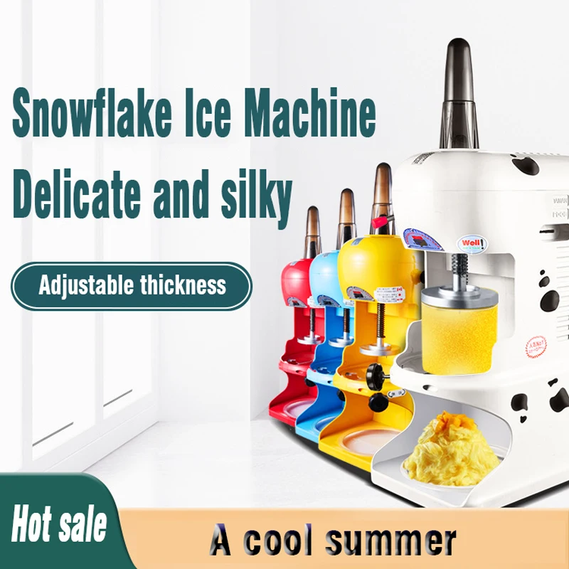 Continuous Sand Ice Machine Commercial Milk Snowflake Ice Machine Ice Planer Full Automatic Ice Column Ice Bucket Machine