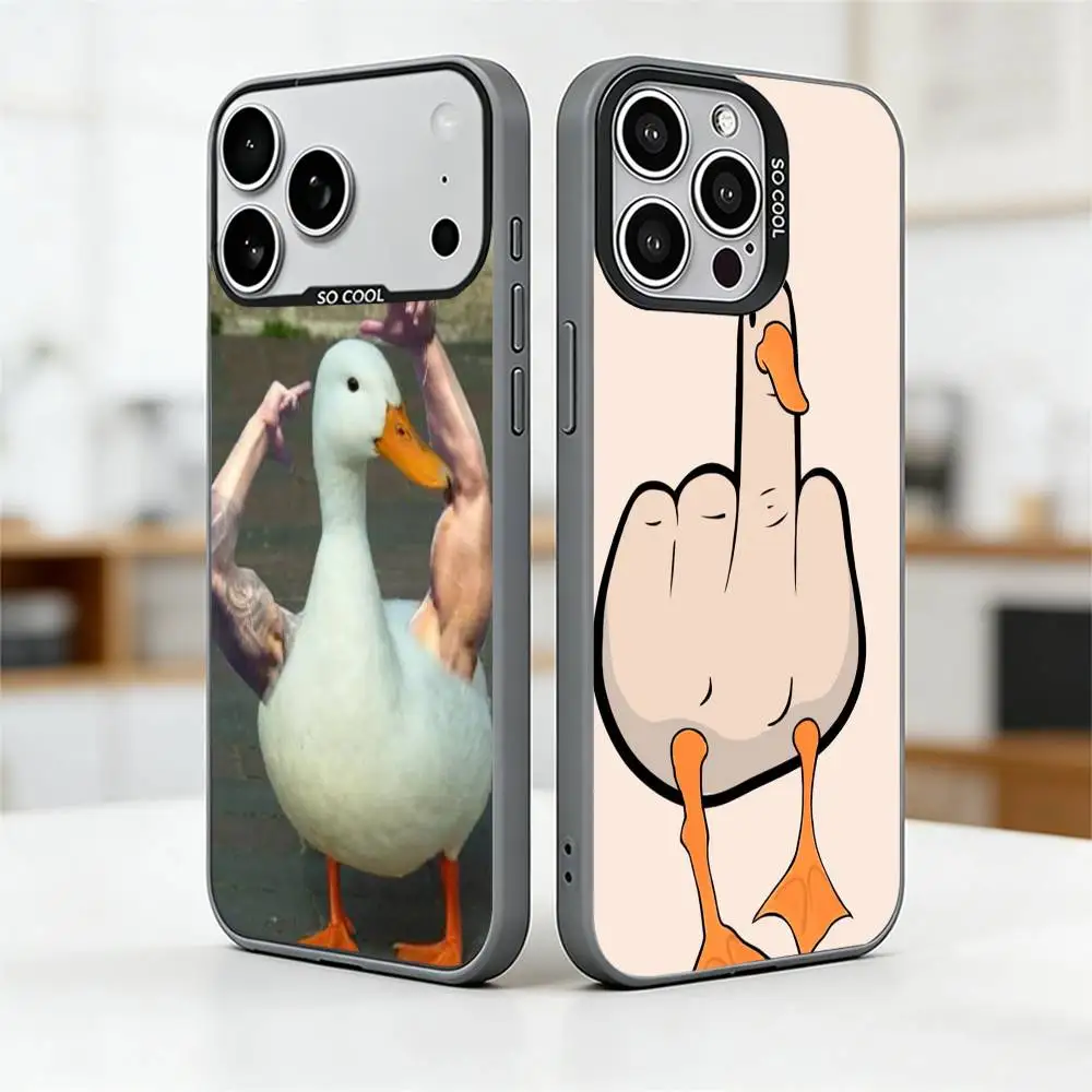 

Funny Fighting Animals Phone Case For iPhone 17,16,15,14,13,12,11 Plus,Pro Max,XS,Colorful Silver Phone case Funda Cover