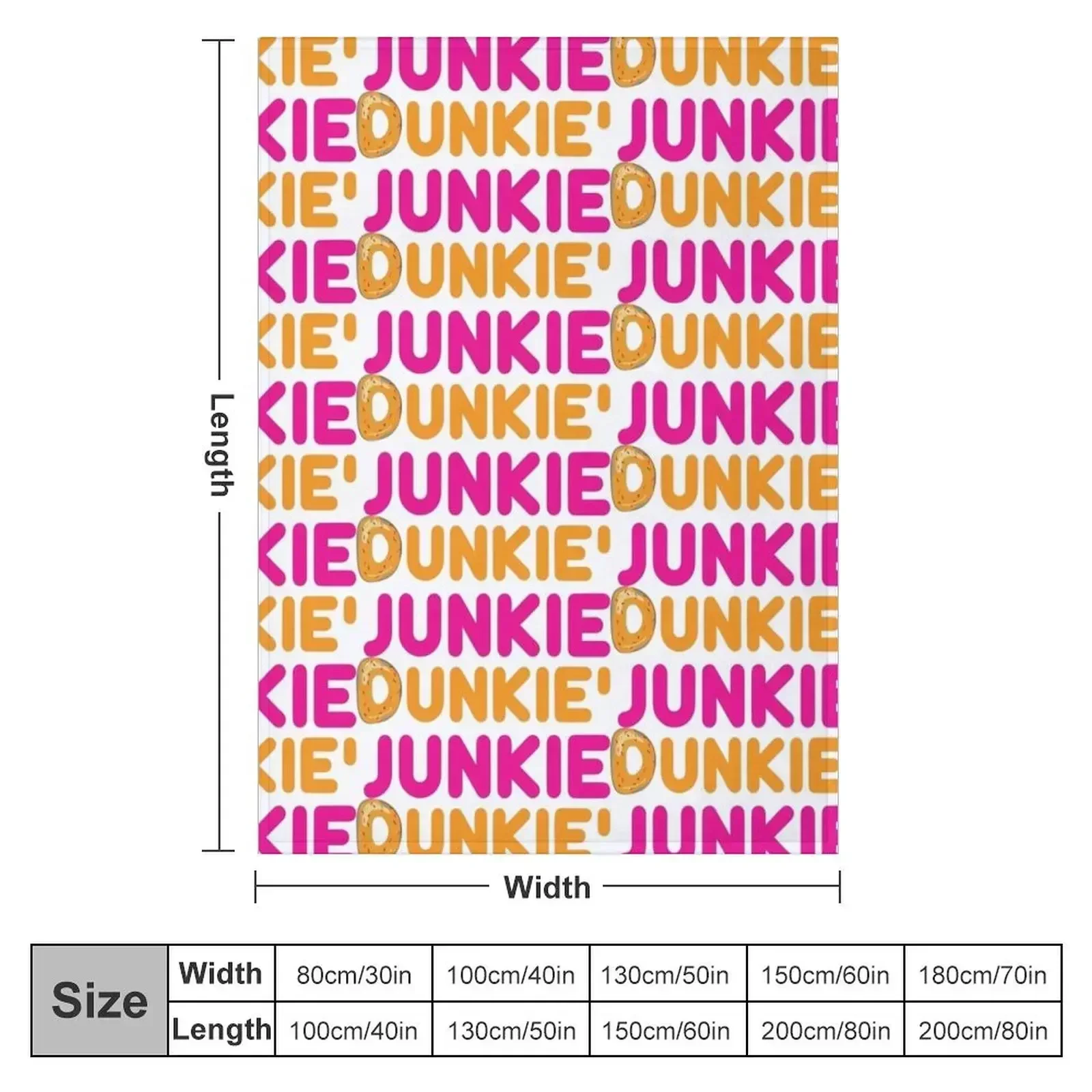 Dunkie Junkie Throw Blanket Soft Big Personalized Gift Beautifuls Blankets