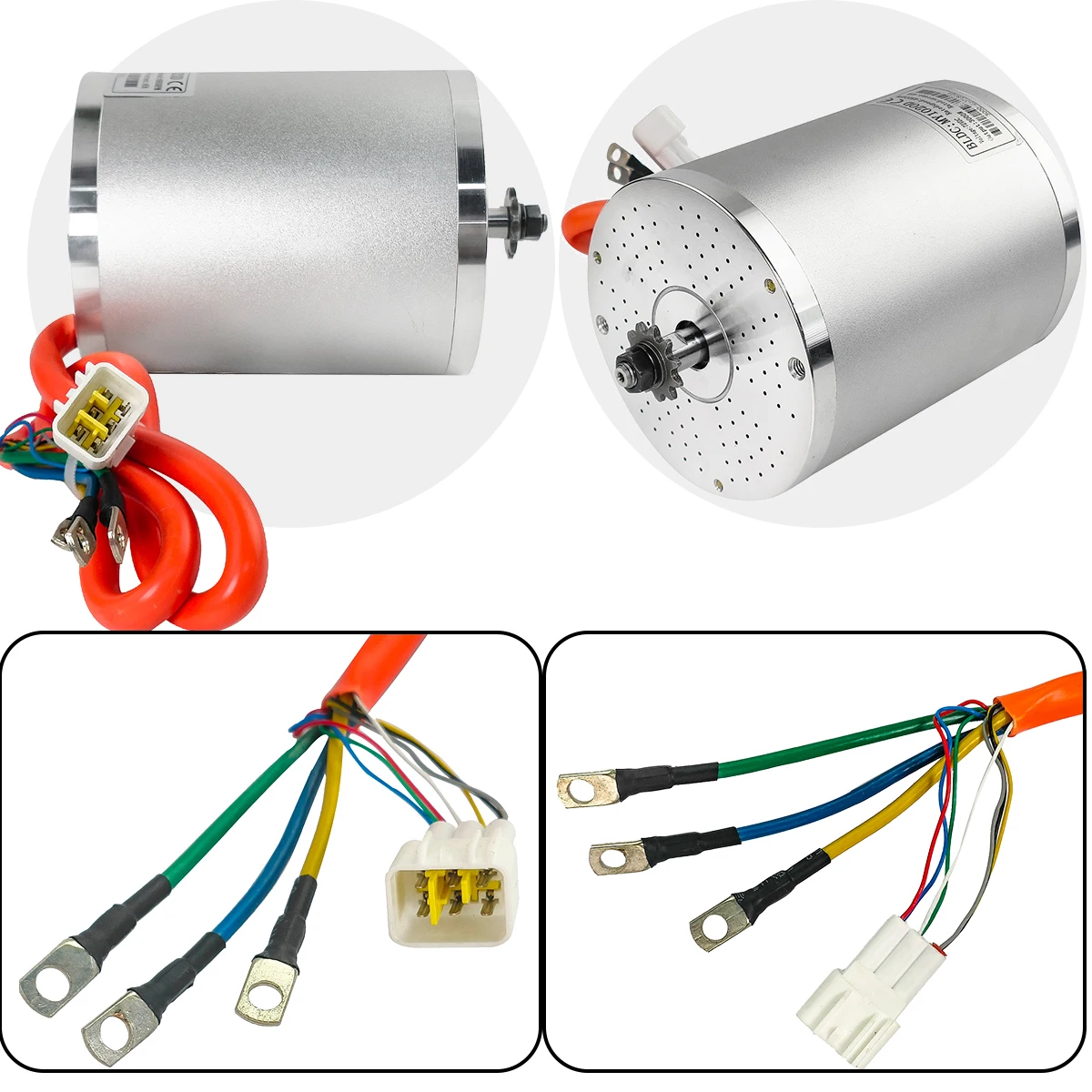Motor Eléctrico sin Escobillas de 72V 3000W de Alta Velocidad para Kit de Motor de Bicicleta Eléctrica, Motocicleta Eléctrica, ATV, Motor Razor MX650, Actualización de Go Kart