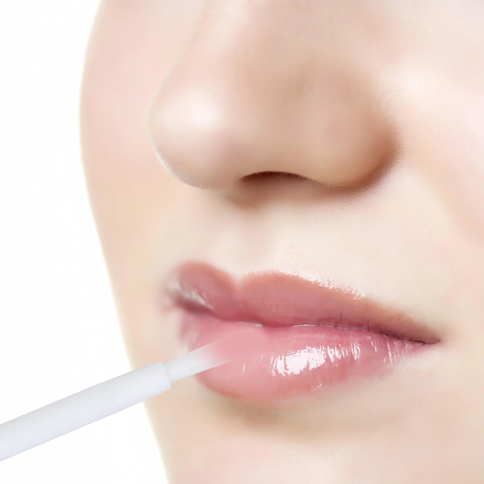 100 pezzi Pennello in nylon Pennello per labbra usa e getta per trucco Confezione da 100 Uso da viaggio Applicatore per lucidalabbra Strumento per trucco Applicatori per rossetto Trucco