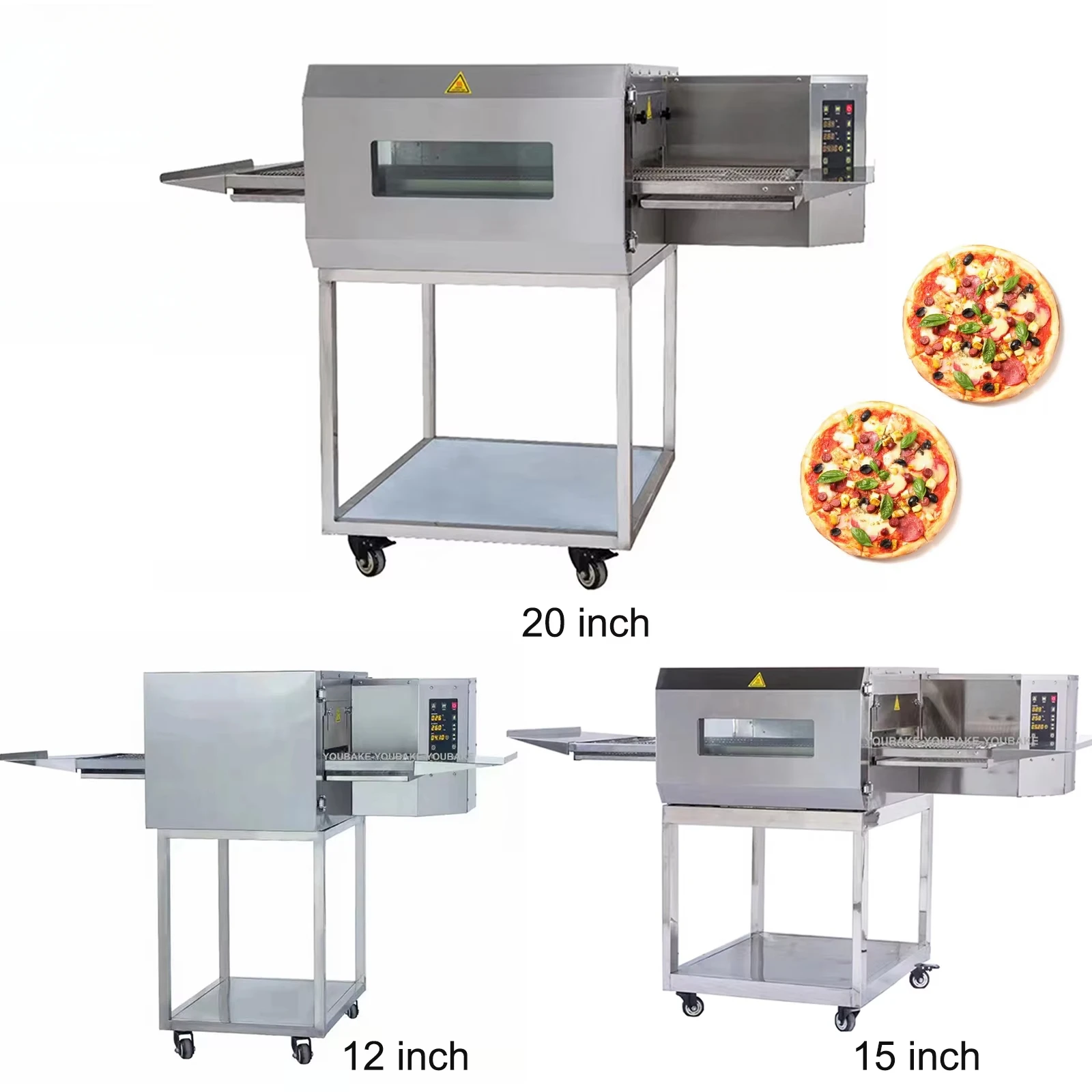 Hot Sale Electric / Gas Pizza Oven Commercial Conveyor Pizza Oven 12 15 18 20 32 Inch Baking Oven Pizza Maker Bakery Equipment