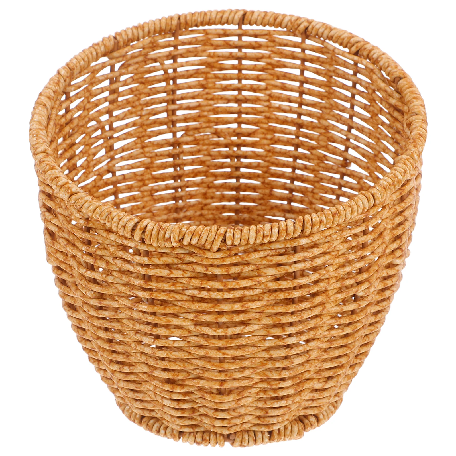 

Mini Imitation Plastic Fruit Basket Slanted Design Multipurpose Serving Tray for Vegetables Snacks Hot Pot Restaurant