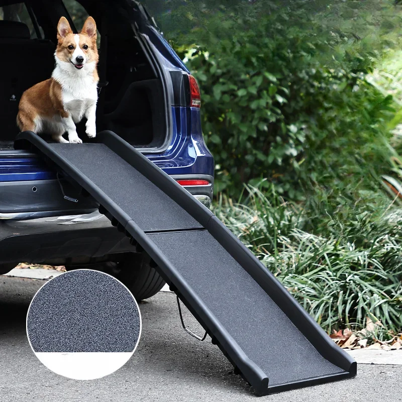 Convenient Folding Climbing Ladder for Elderly Dog Assisted Foot Board Safe Anti Slip Slope Ladder Stable Load Bearing Dog Steps