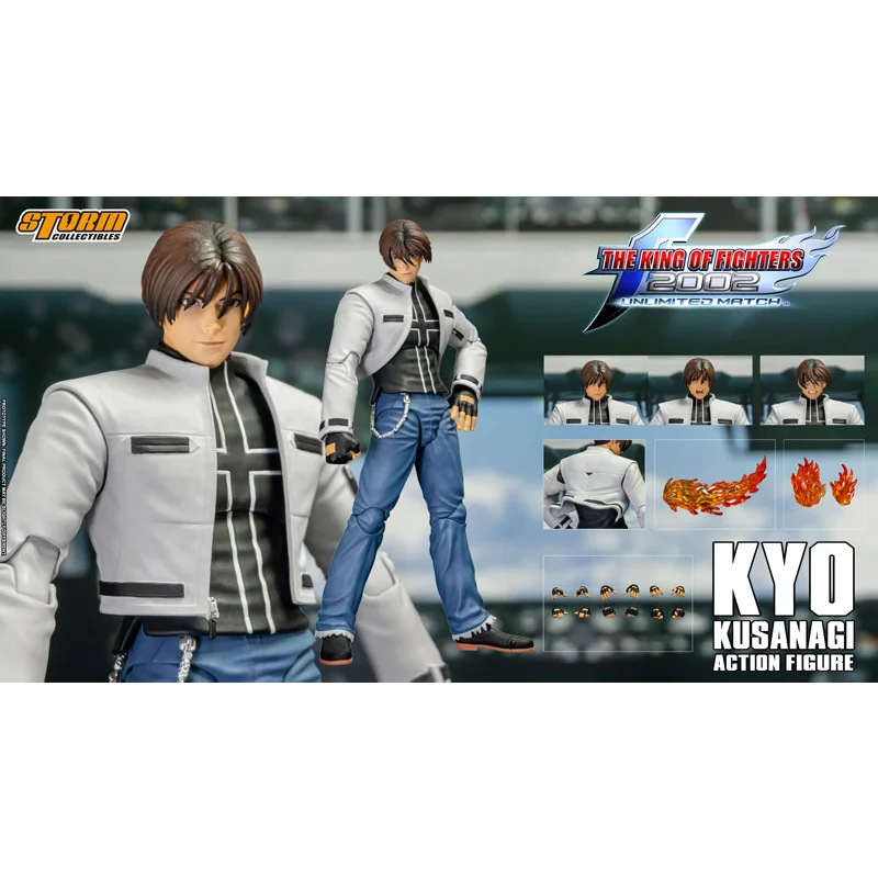 100% Original Storm Toys Fist The King Of Fighters 2002 Unlimited Match Kyo Kusanagi In Stock Anime Action Collection Figures