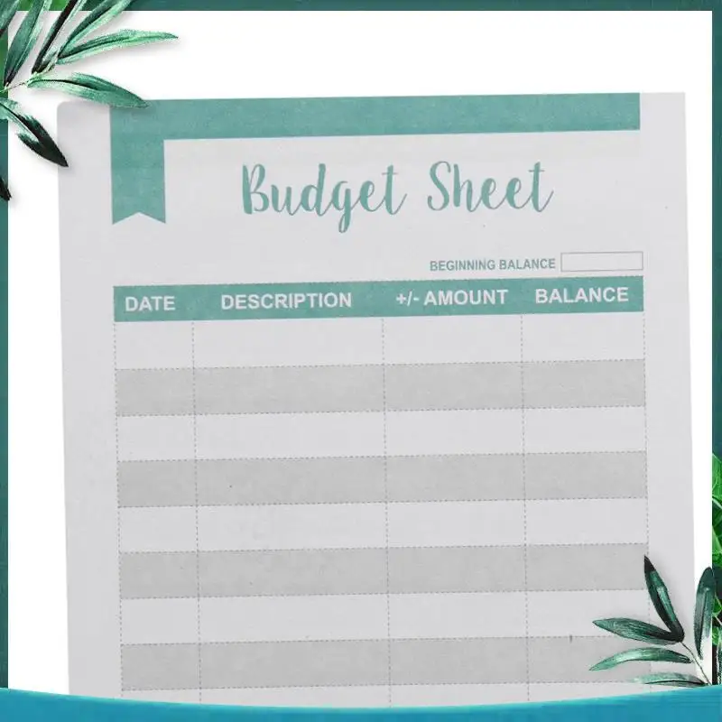 YSS-120 Pieces Expense Tracker Sheets Budget Trackers Paper Fit Budget Envelopes Banknote Envelope Budget For Personal