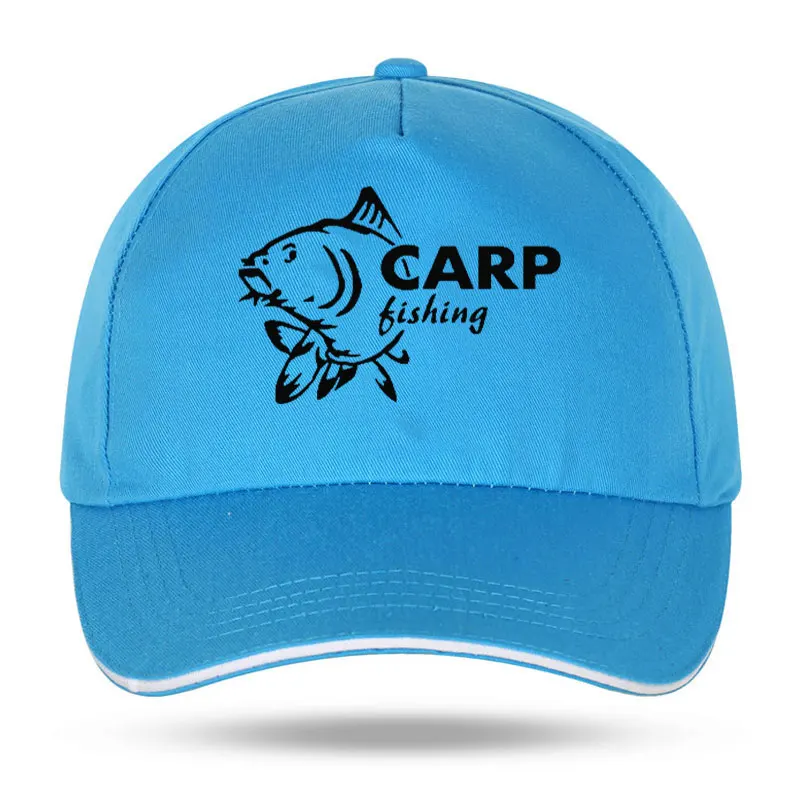 Fishinger Carp Fish Fisherman Sporter men baseball cap Summer Funny Harajuku Dad Velcro closure hat Trucker Caps