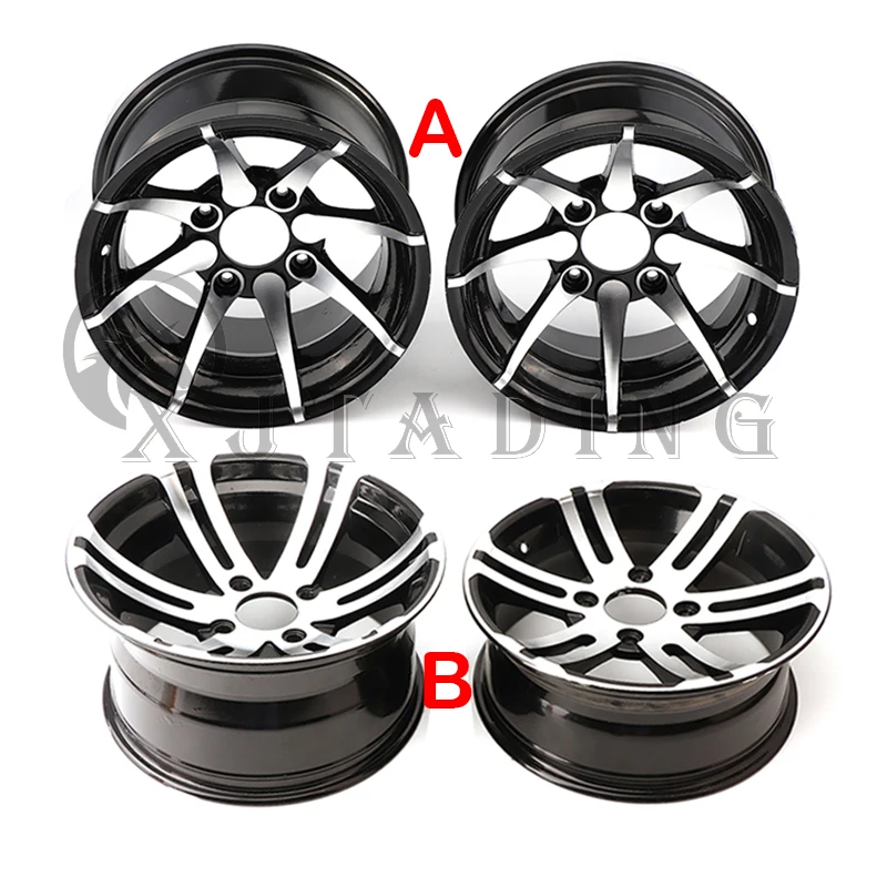 

1 Pcs 12 inch aluminum alloy front and rear wheels for DIY ATV UTV Go kart Quad Bike Golf Car tour car 12-inch tires