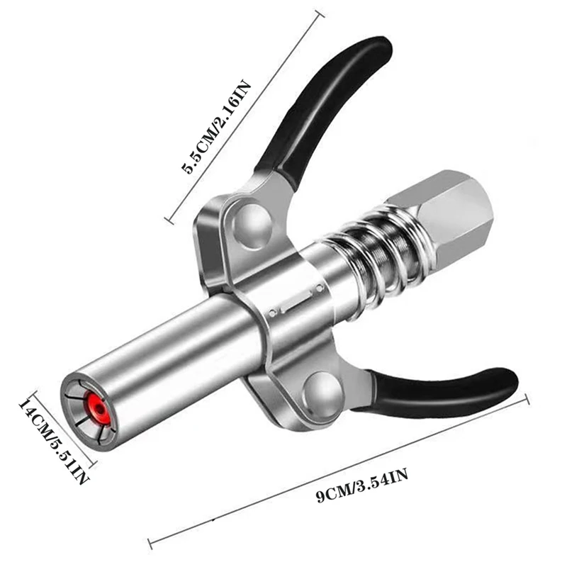 2x Fett kupplung Nr. 30cm Schlauch Zahnrad Fett düse Hochleistungs-Schnell kupplung 10000psi Zwei-Press-Zubehör