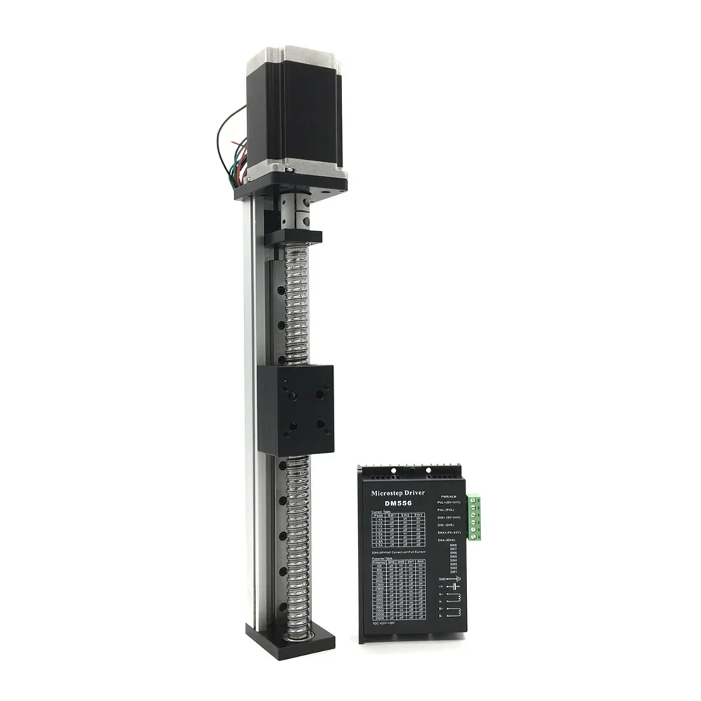 Imagem -02 - Cnc Bola Parafuso Deslize Tabela Motor Kit Guia Linear Rail Stage Atuador Curso Volante 42 mm Largura Sfu1204 1605 1610 100 1000