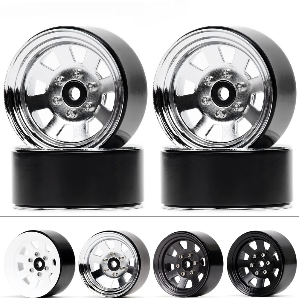 4 قطعة 1.9 بوصة 8-تكلم عجلات معدنية محور ل 1/10 RC الزاحف سيارة Traxxas TRX4 المدافع SCX10 RC4WD D90 رانجلر ترقية أجزاء