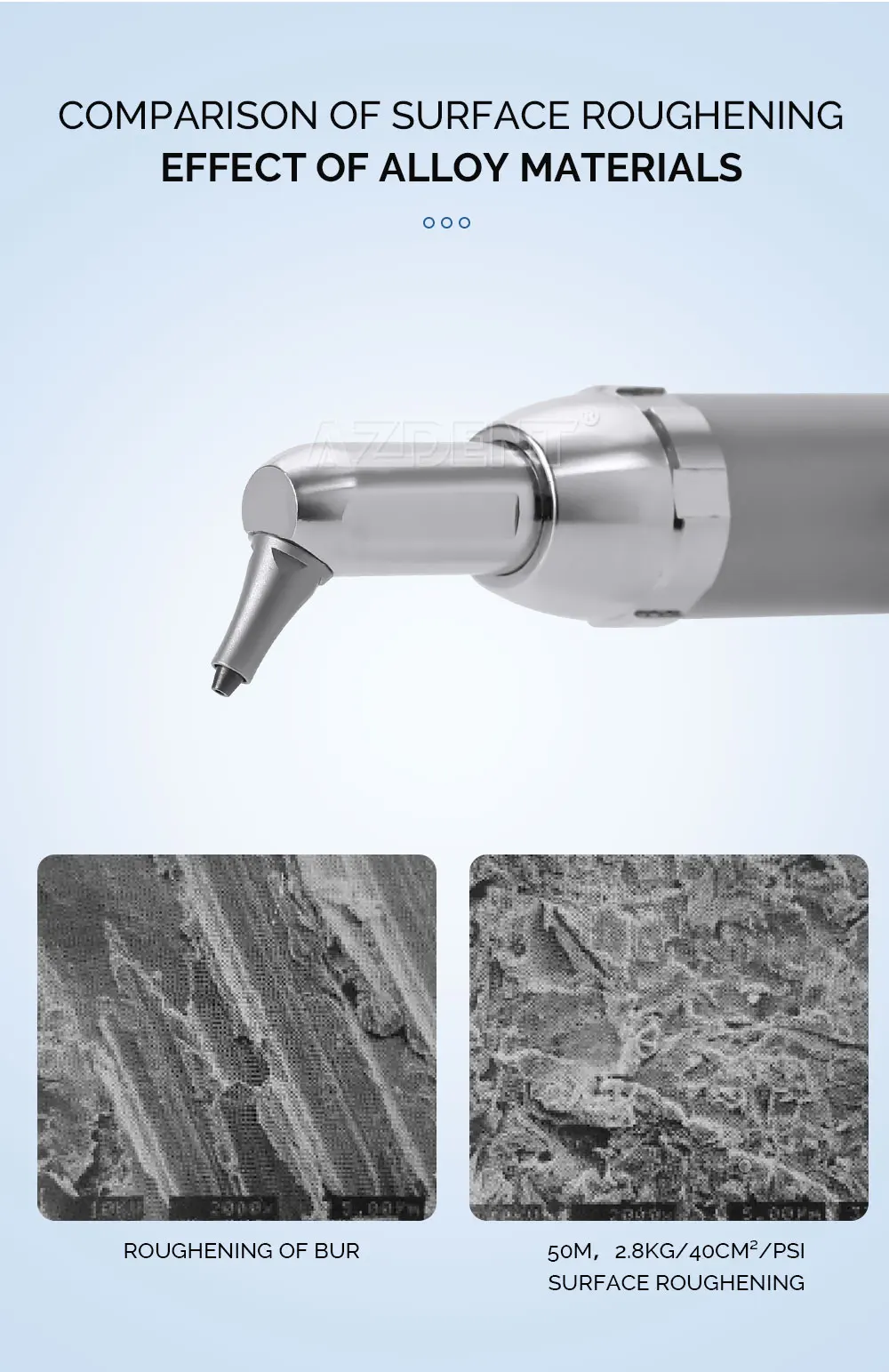 AZDENT Dental Aluminiumoxid Sandstrahlen Polierer MicroBlaster Wasser Spray Zahnmedizin Ausrüstung Werkzeug 2/4 Löcher mit Düse – Detail 11