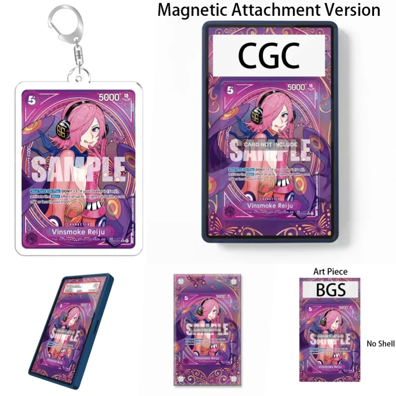 Expositor de arte para el juego de cartas ONE PIECE, Vinsmoke Reiju, regalo para fans del anime, estuche protector de acrílico reciclable, llavero