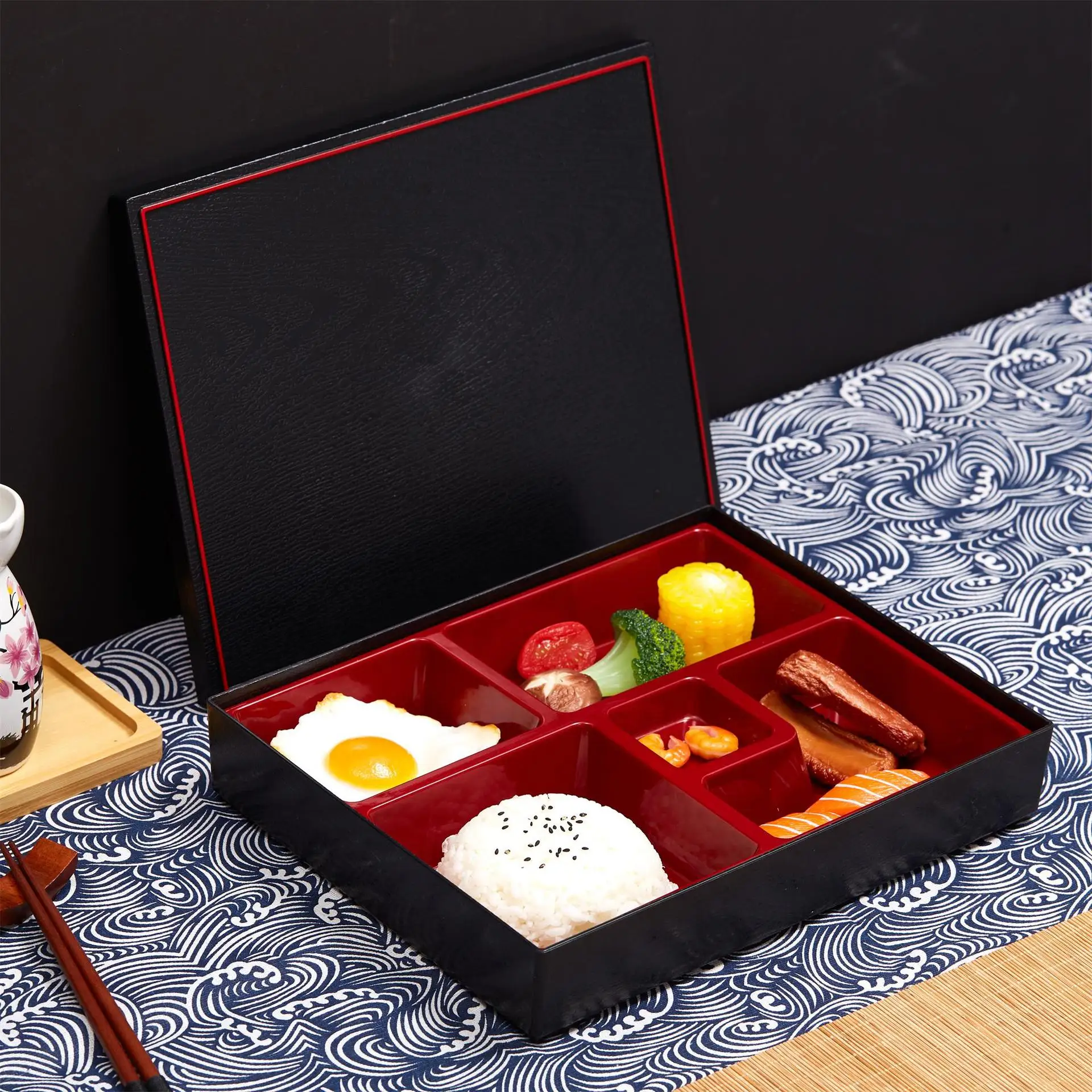 Japanese Style Tableware Box ABS Sushi Sashimi Box Lunch Box 27x21cm
