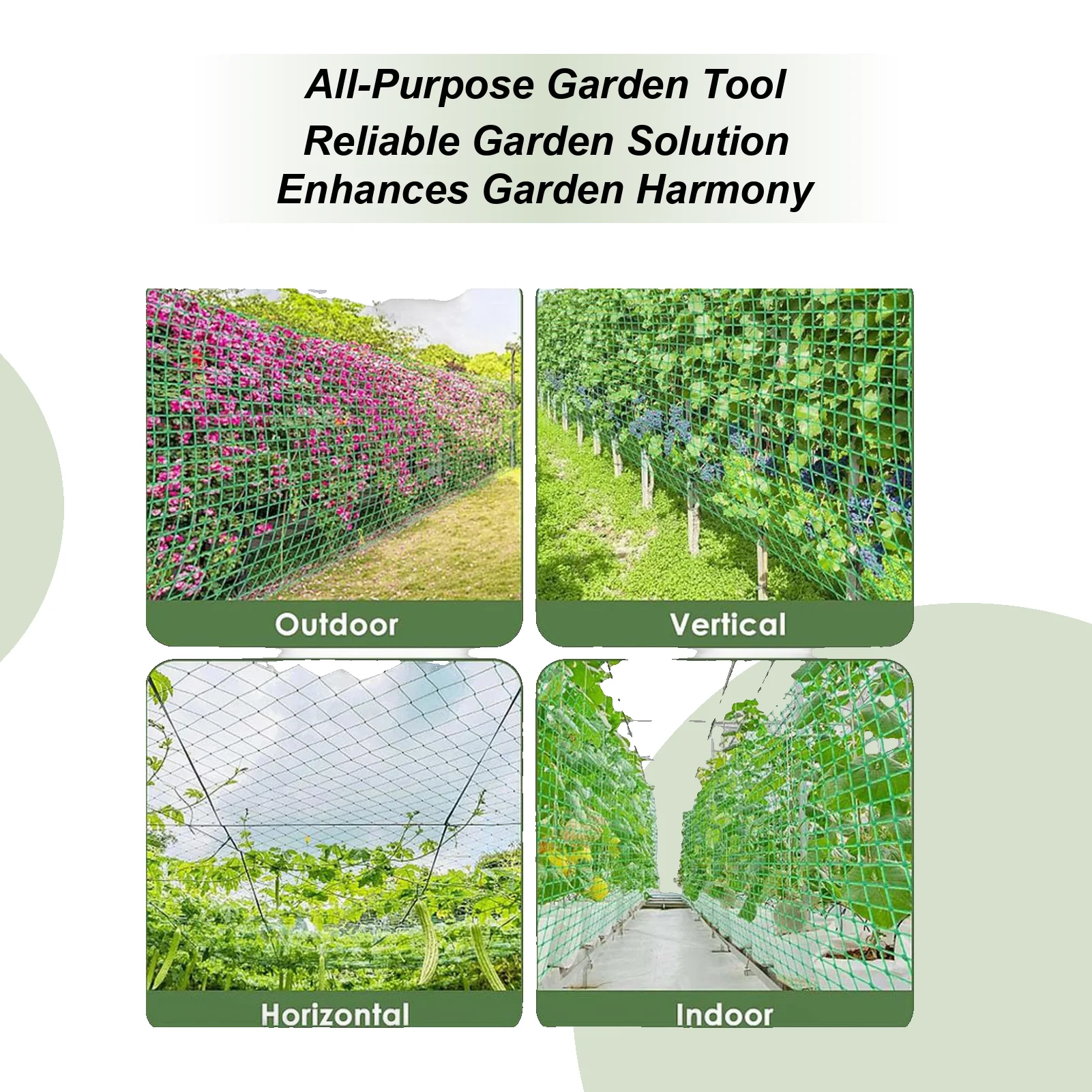 

Garden Trellis Netting 2x5m Climbing Support Mesh Netting Garden Plant Support Trellis For Cucumber Tomato Eggplants Grapes