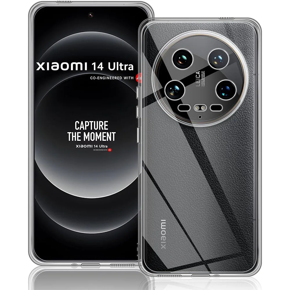 For Xiaomi 14 Ultra Case Shockproof Soft silicone TPU Back Cover For Xaiomi 14Ultra