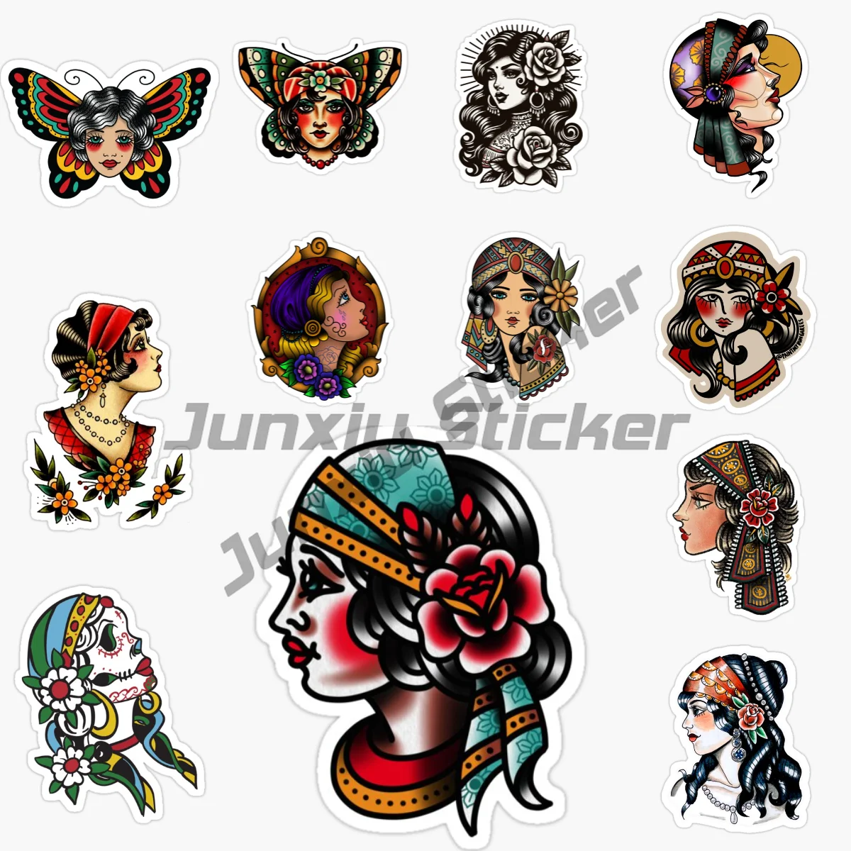 

GYPSY National Flag Car Sticker, Vinyl Self-adhesive Car Parts Decoration Decal