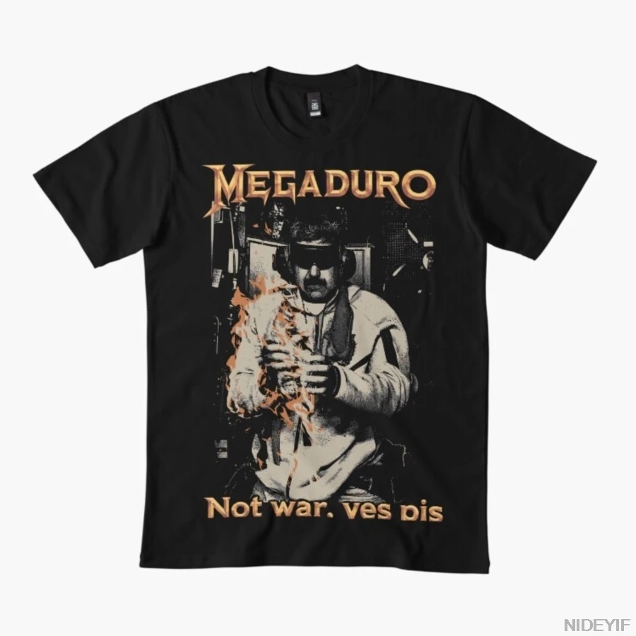 Camiseta Megaduro Not War Yes Pis con parodia política para hombres y mujeres, camisetas 100% de algodón, camisetas de manga corta J120