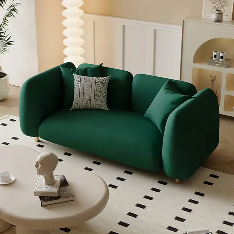 

Single Living Room Sofas Mid Century Modern Couch Qushen Quilted Sofa Table L Shape Divanetti Piccoli Home Furniture