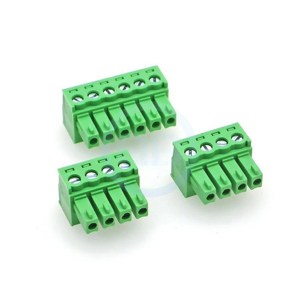 (10 Pcs) KF 2EDGK 3.81mm Plug-In Solderless Plug Green Phoenix Terminal JM 15EDGK 3.81 Butt Hole Holder KF2EDGK 2~24Pin