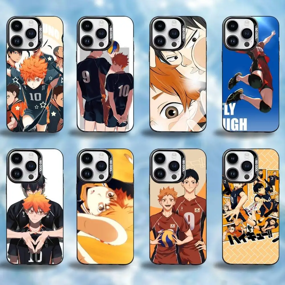 

H-Haikyu Phone Case For iPhone17,16,15,14,13,12,11 Plus,Pro Max Black Candy Matte Shockproof Cover