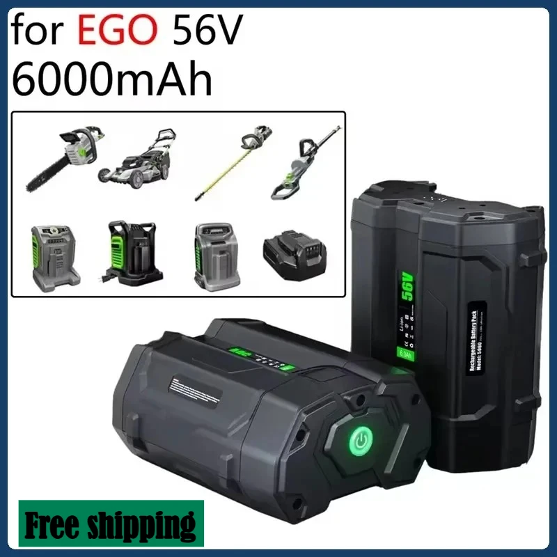 

For EGO BA2800 56V 6000mAh Replacement Battery Compatible For EGO BA2800T BA4200 BA4200T BA1400 BA1400T BA5600T BA2240 BA1120