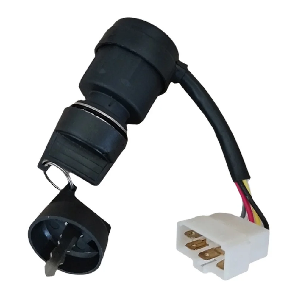 Assembly Ignition Switch 5 Pins 5 Wire ABS Plastic metal Accessory Black With Keys For Diesel Engine Generator