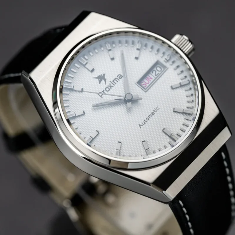 ساعة بروكسيما للرجال أوتوماتيكية 38 ملم ساعة يد ميكانيكية غواص 200 متر مقاومة للماء BGW-9 مضيئة الياقوت NH36 تاريخ الأسبوع #6