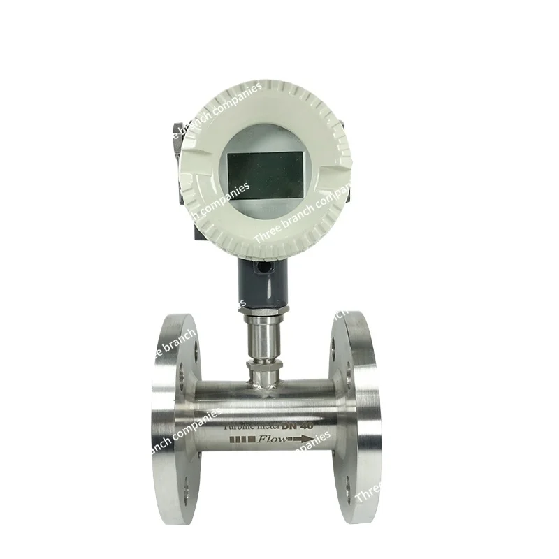 DN25 4-20mA Output Water Oil Liquid  Turbine Flowmeter  Impeller Flow Meter