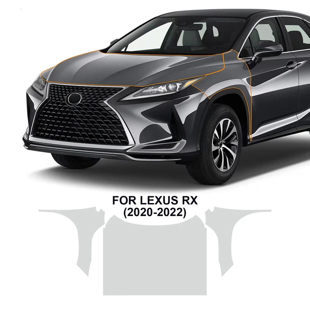 

For Lexus RX 2020 2021 2022 TPU Bumper Hood Pre-cut PPF Kit Clear Paint Protective Film Custom Anti Scratch Self Healing Shield