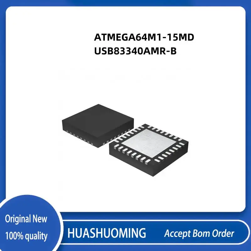 10Pcs/Lot ATMEGA64M1-15MD   ATMEGA64M1 ATMEGA64  MEGA64M1-15MD  MEGA64M1  MEGA64 USB83340 USB83340AM-B   USB83340AMR-B  QFN32