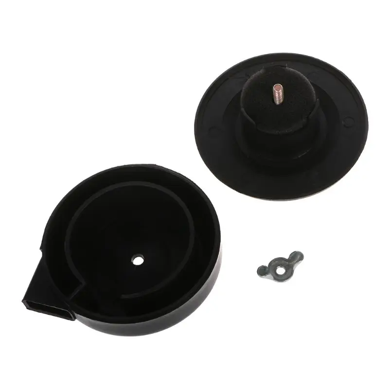 16/20mm Nhựa đen Ống xả có ren Bộ giảm tiếng ồn Bộ lọc không khí Bộ giảm thanh Co