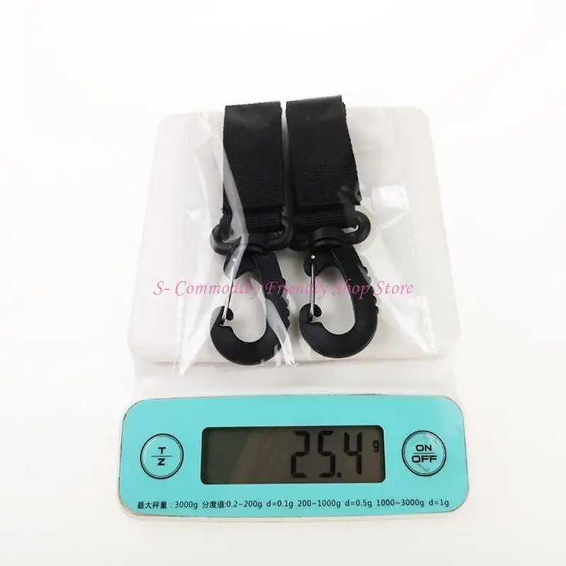 

85AE Stroller Accessories Convenient Baby Stroller Hooks for Hanging Diaper Bag Purse