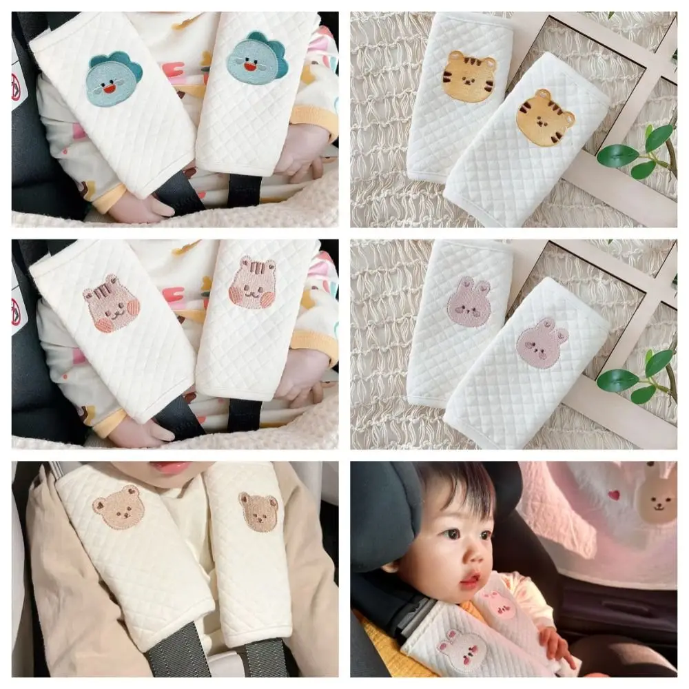 

Cotton Baby Car Seat Belt Cover Shoulder Strap Cartoon Baby Shoulder Strap Cover Seat Belt Shoulder Pad