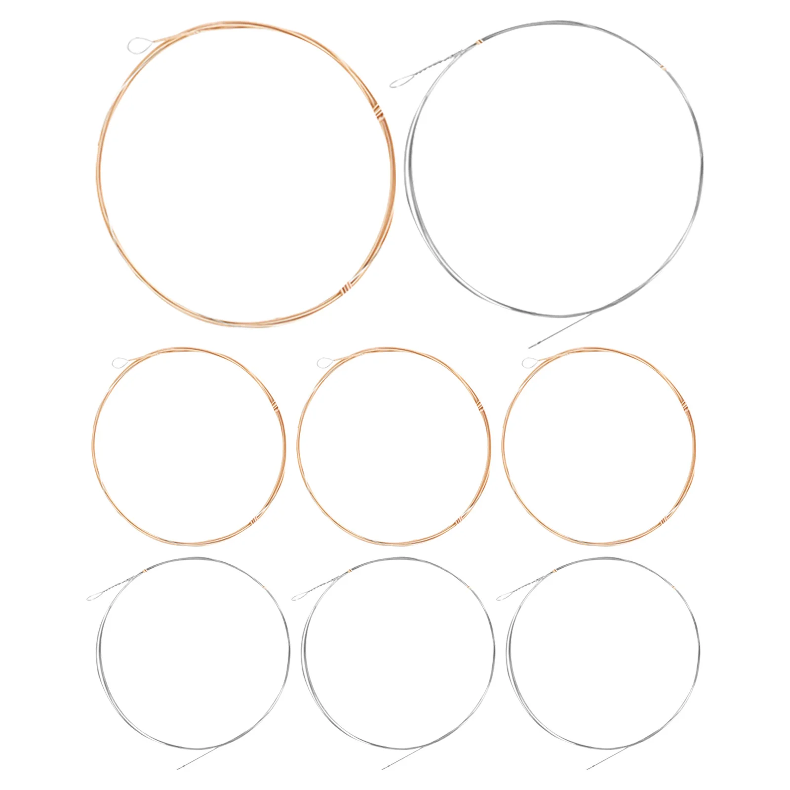 

8Pcs Mandolin Strings Phosphor Copper Durable Acoustic Mandolin Instrument Strings Replacement Kit Smooth Bright