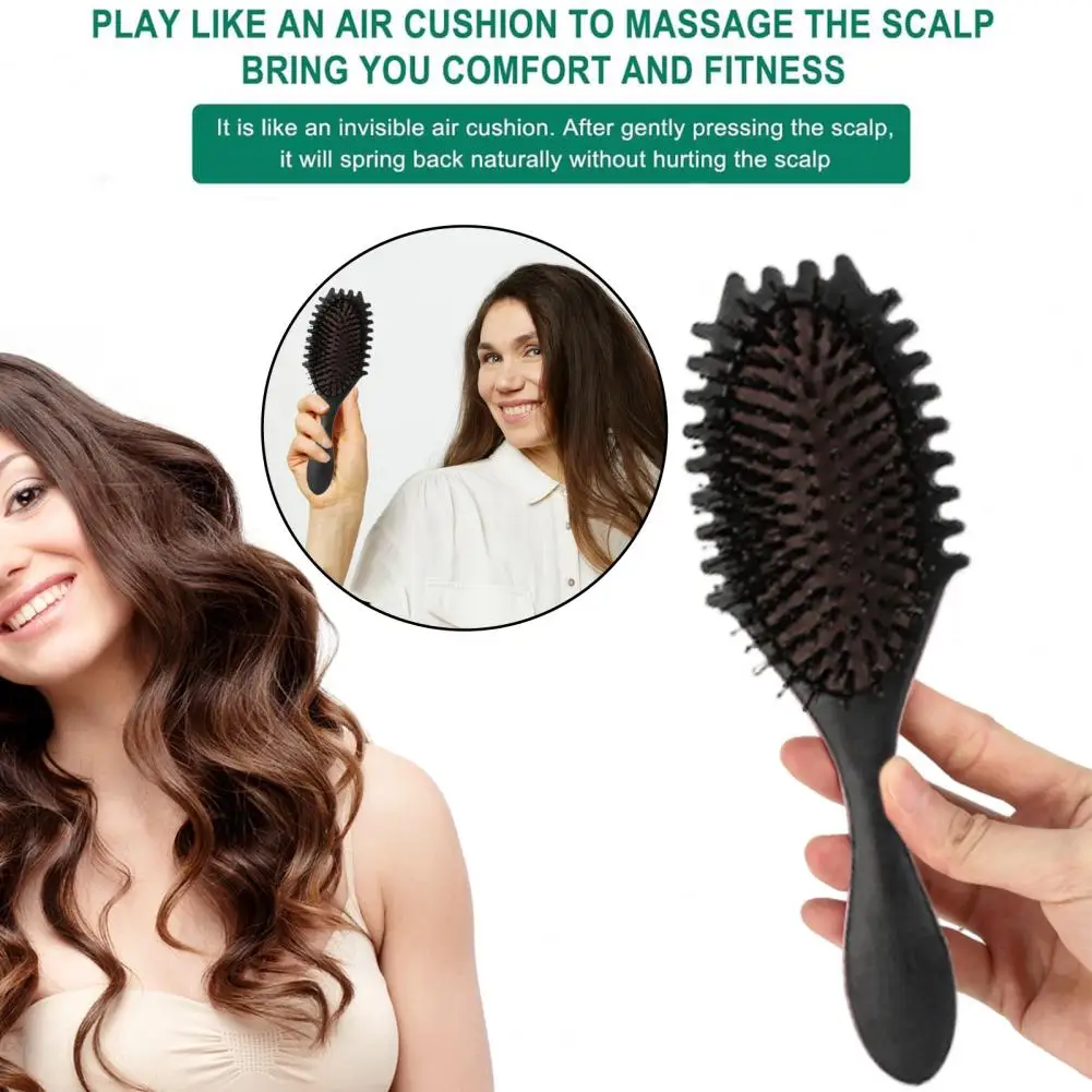 Curl Defining Hair Brush Soft Bristles Scalp Massage Curly Hair Shaping Styling Detangling Comb Women Hairdressing Tool Gadget