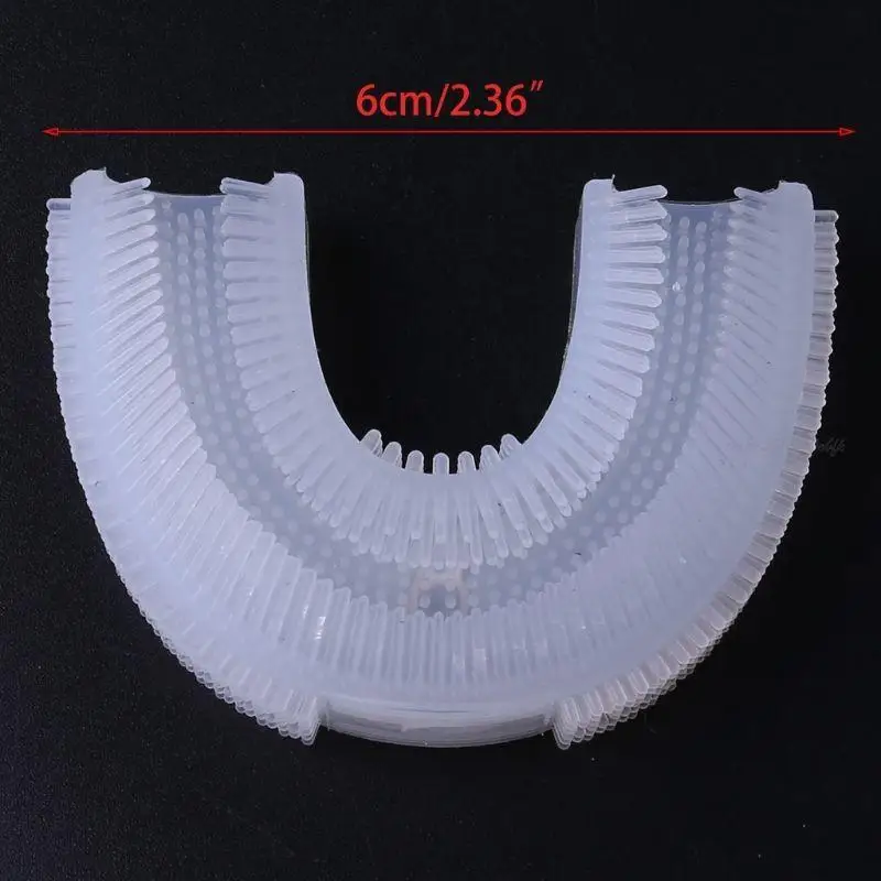 27RB U 모양의 초음파 전기 칫솔 교체 헤드 식품 등급 실리콘