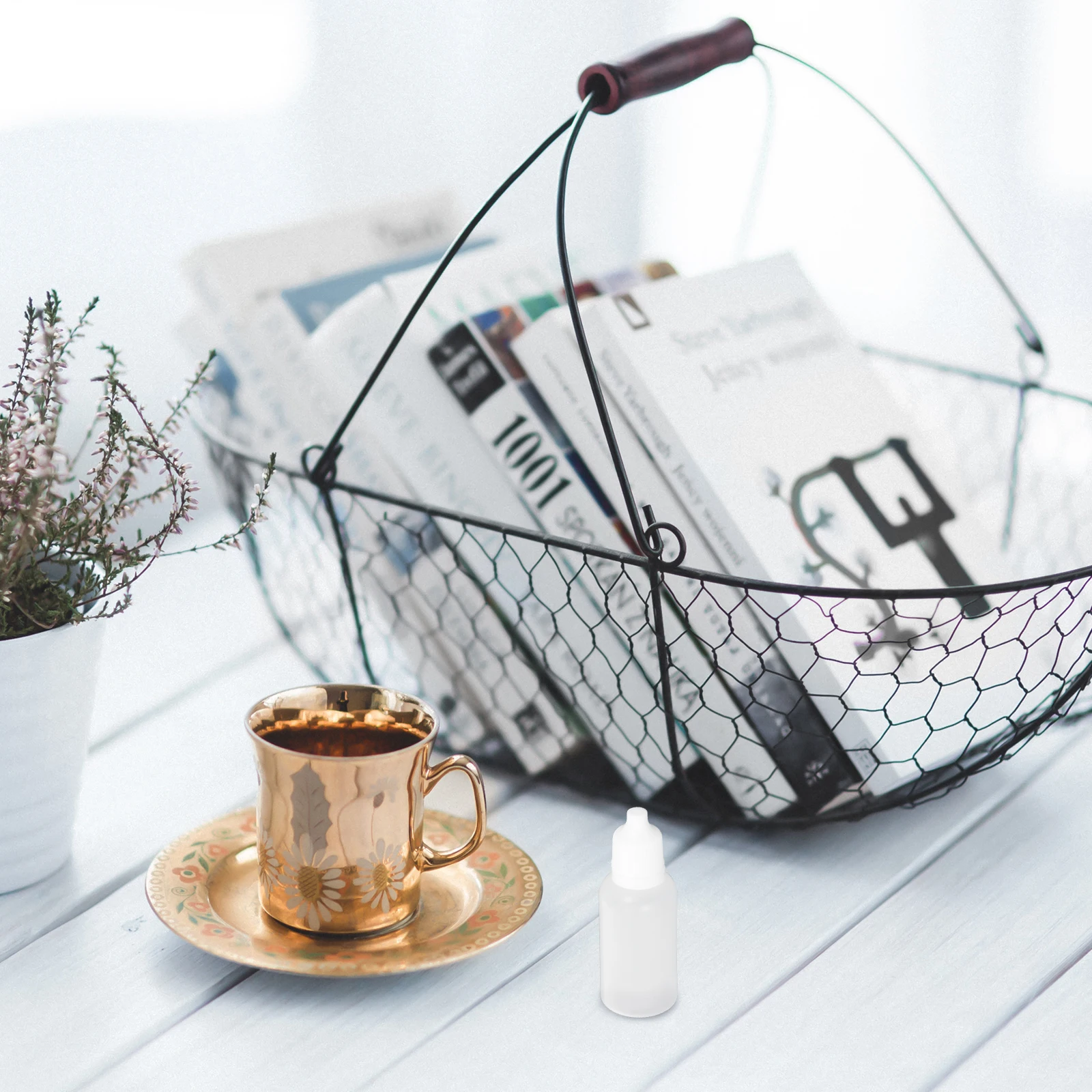 

50pcs Eye Drops Bottle Plastic Dropper Travel Container Leak Proof Refillable Empty Storage for Essential Oils Liquid Pocket