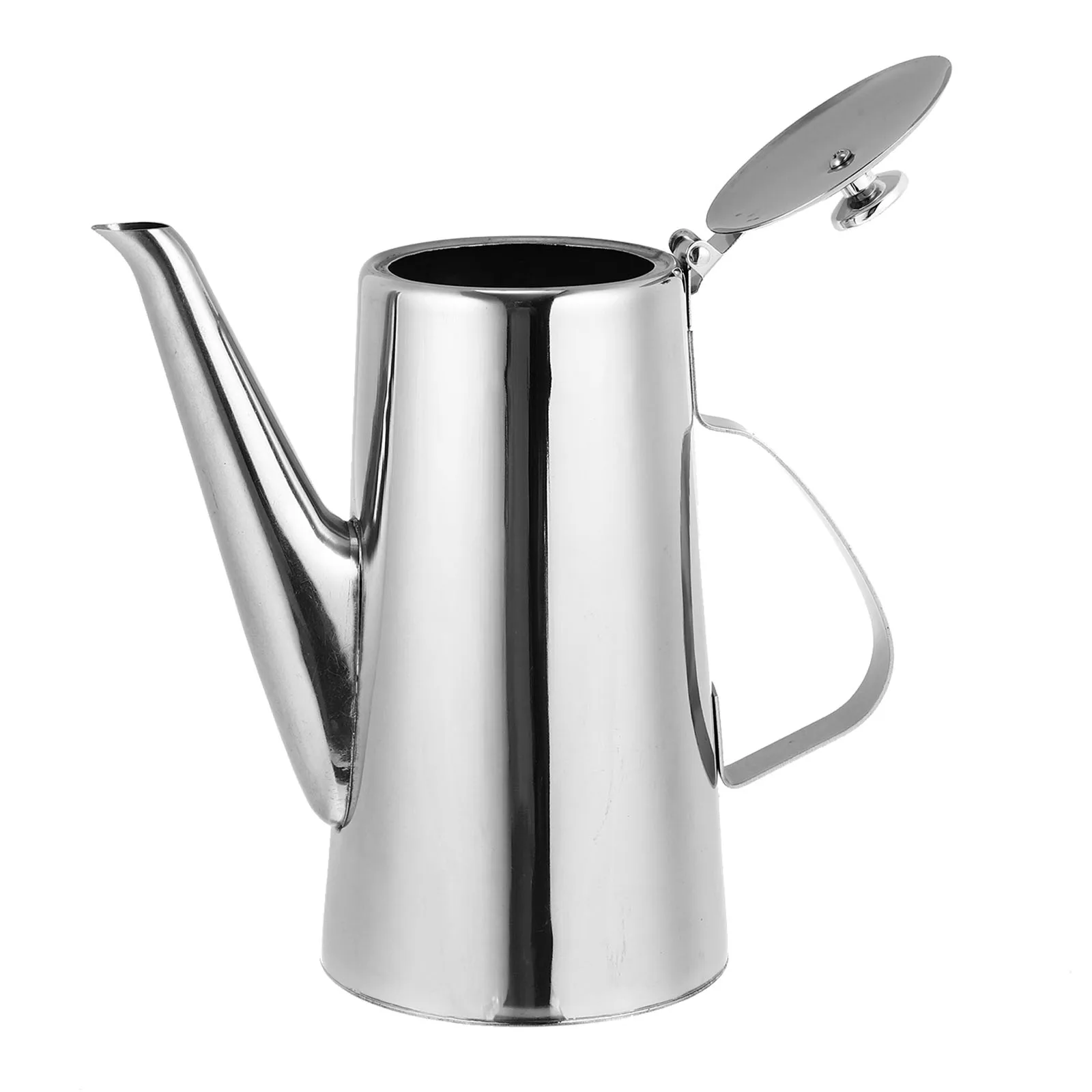 

1pc Cold Water Pot Stainless Steel Bottle Kitchen Oil Storage Soy Sauce Vinegar Dispenser Household Kettle Oil Container