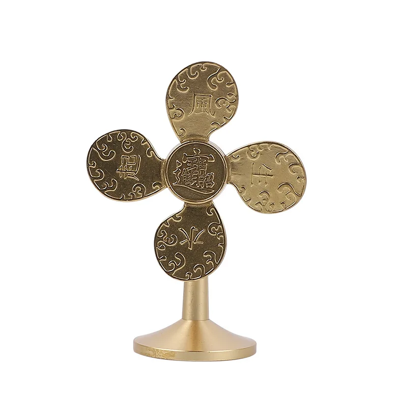 Copper Windmill Office Desk Gadgets Fidget Roller Spinner Stress Relief Toy Metal Gyro Rotating Spinning Top Tip Antistresse
