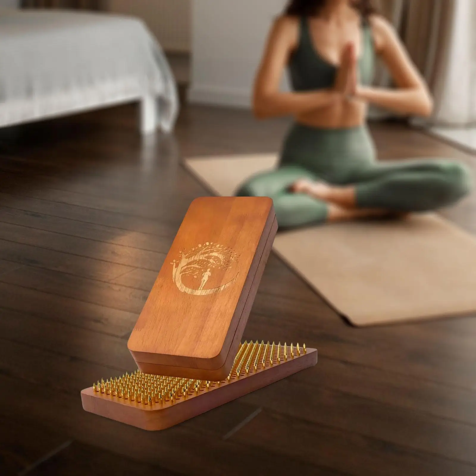 2 Stück Sadhu-Brett, hochwertiges, vielseitiges Yoga-Geschenk, leicht zu tragendes Yoga-Brett aus Holz