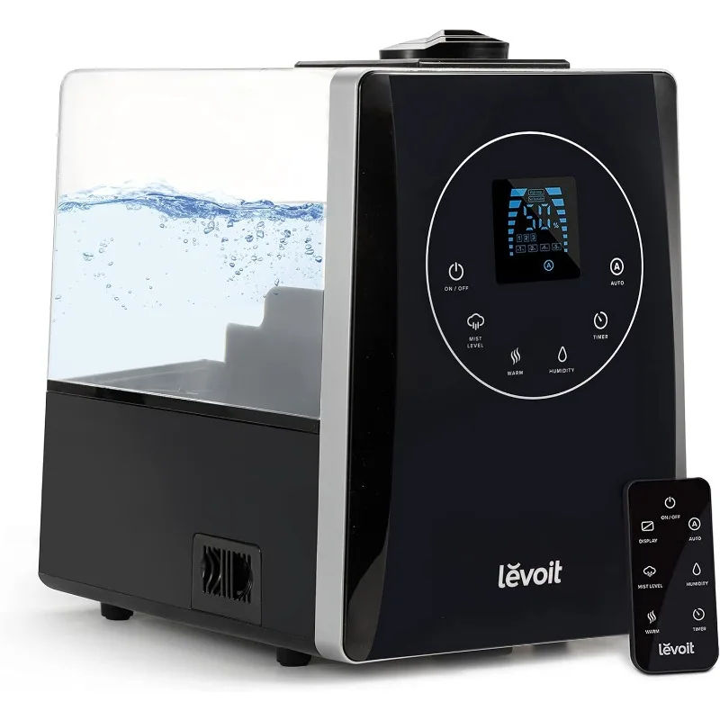 LEVOIT LV600HH 6L Warm & Cool Mist Ultrasonic Humidifier, Essential Oil Diffuser,Humidity Setting,Auto Mode,Timer,Remote Control