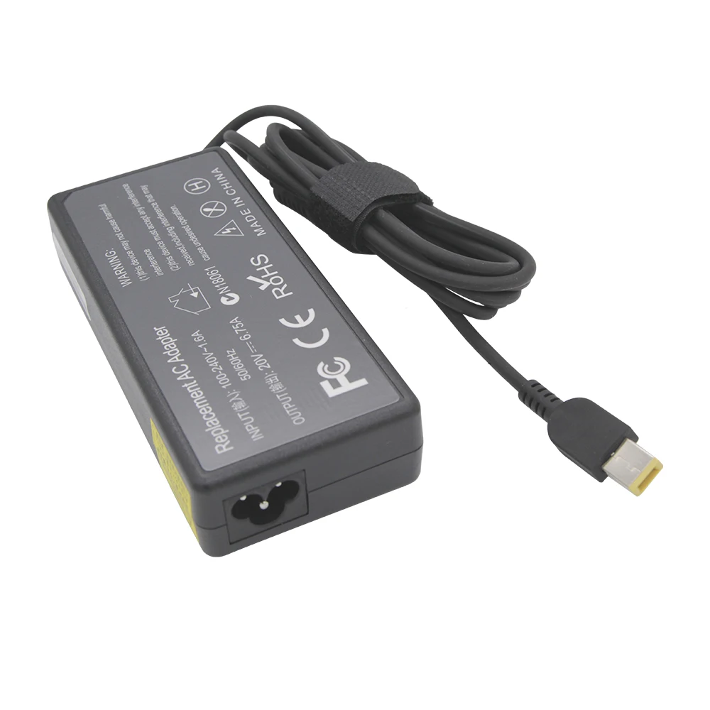 20 V 6.75A 135W USB-A Laptop Power Supply For Lenovo T440P Y520/ideapad L340-17IRH Notebook Power Pack Rectangular Connector