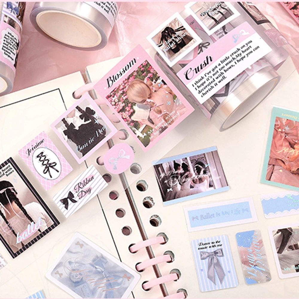 Ballet Style Self Adhesive Sealing Stickers Photocard Packaging Gift Packaging Sticker Decorative Sticker Hand Ledger Materials