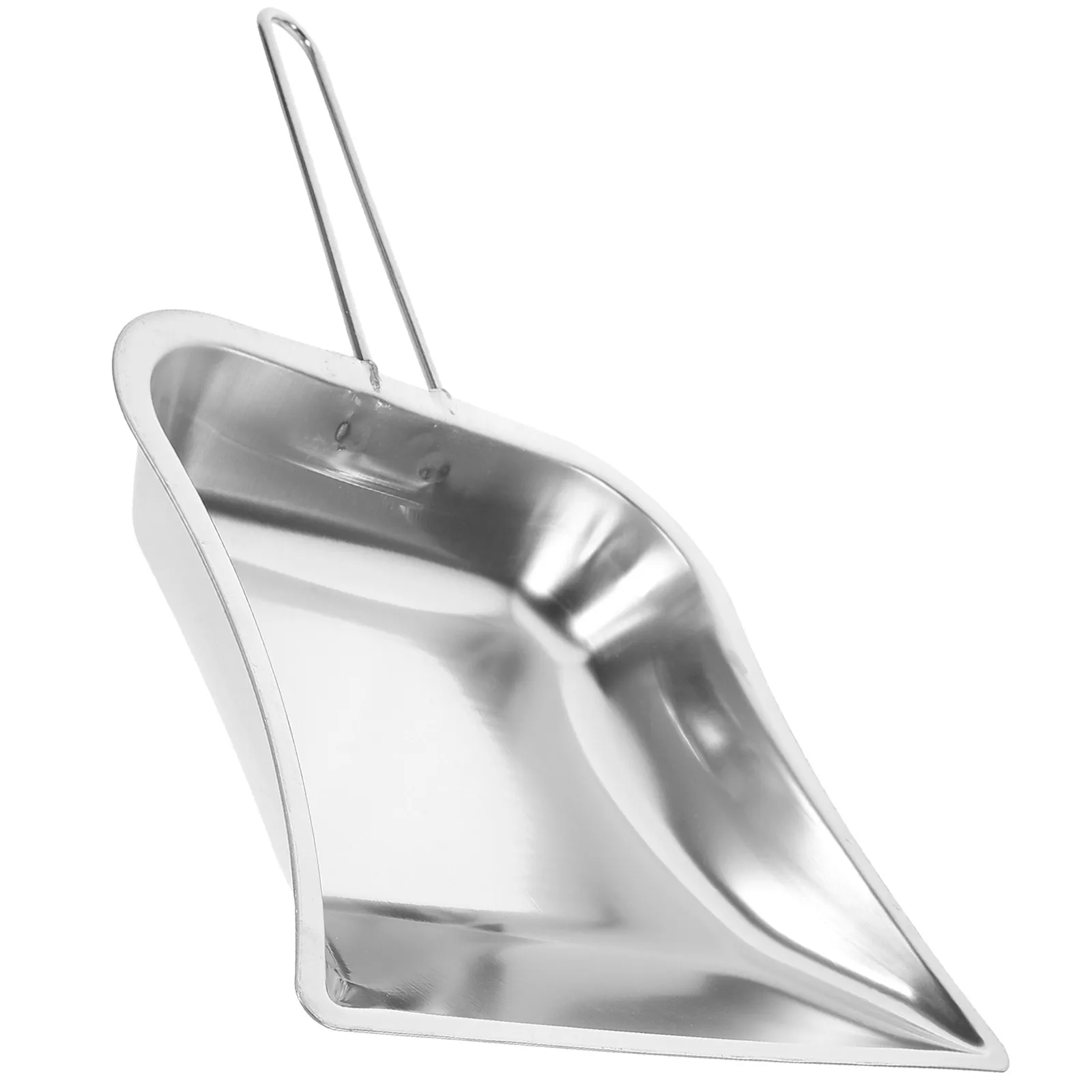 

2Pcs Premium Stainless Steel Dustpan Ergonomic Grip Desktop Kitchen Bar Party Cleaning Shovel Portable Convenient Garbage Shovel