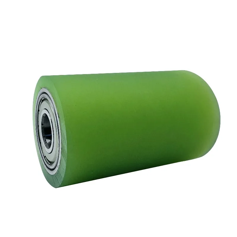 1pcs Polyurethane Coated Roller Wheels,rubber roller wheel with bearing ，Wear Resistant Industrial Machine Roller OD 15mm-100mm